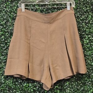 SPANX High Waist Pleated Skort Style Brown Shorts